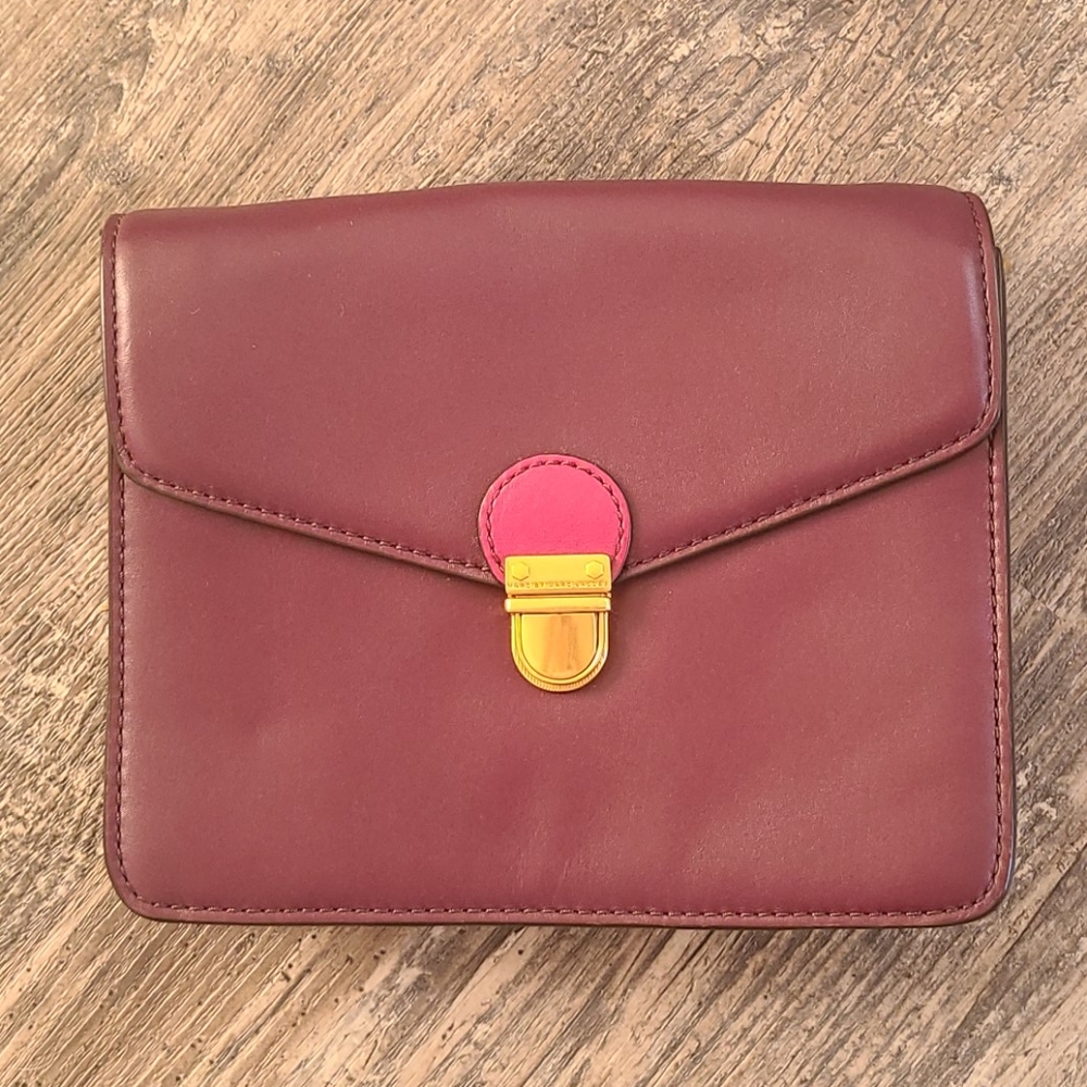Marc By Marc Jacobs Purple Leather Envelope Bag
